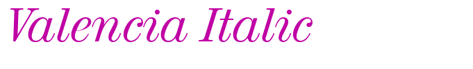 Valencia Italic